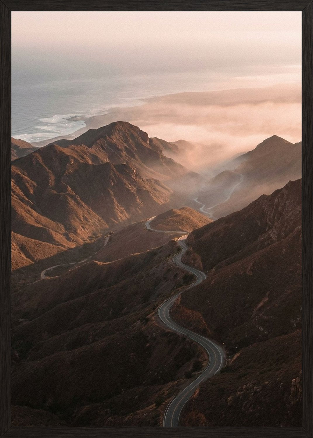 Poster in black frame