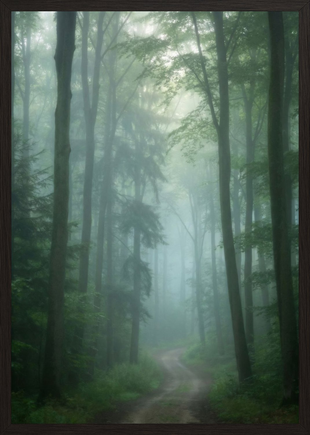 Poster in black frame