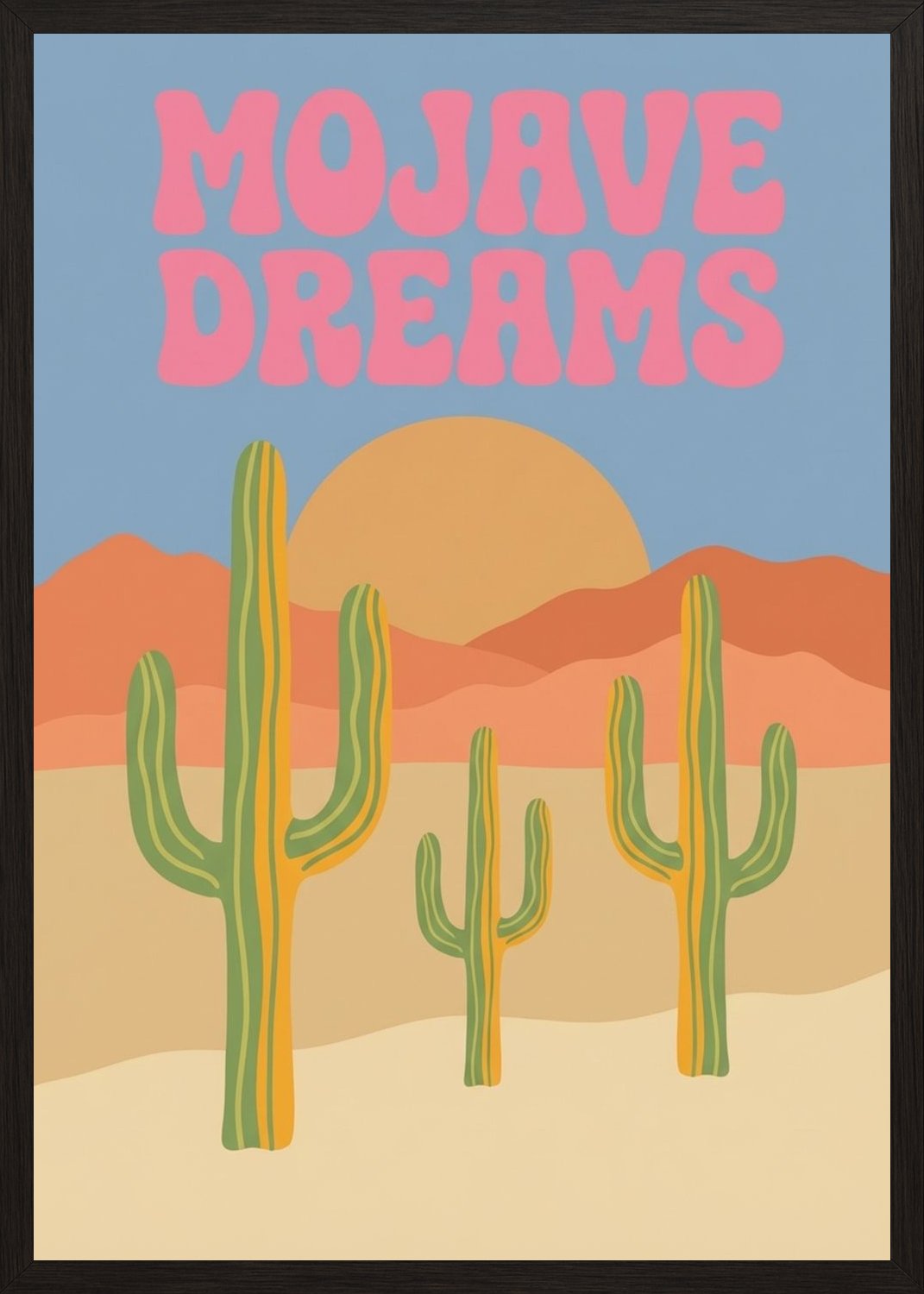 Poster in black frame