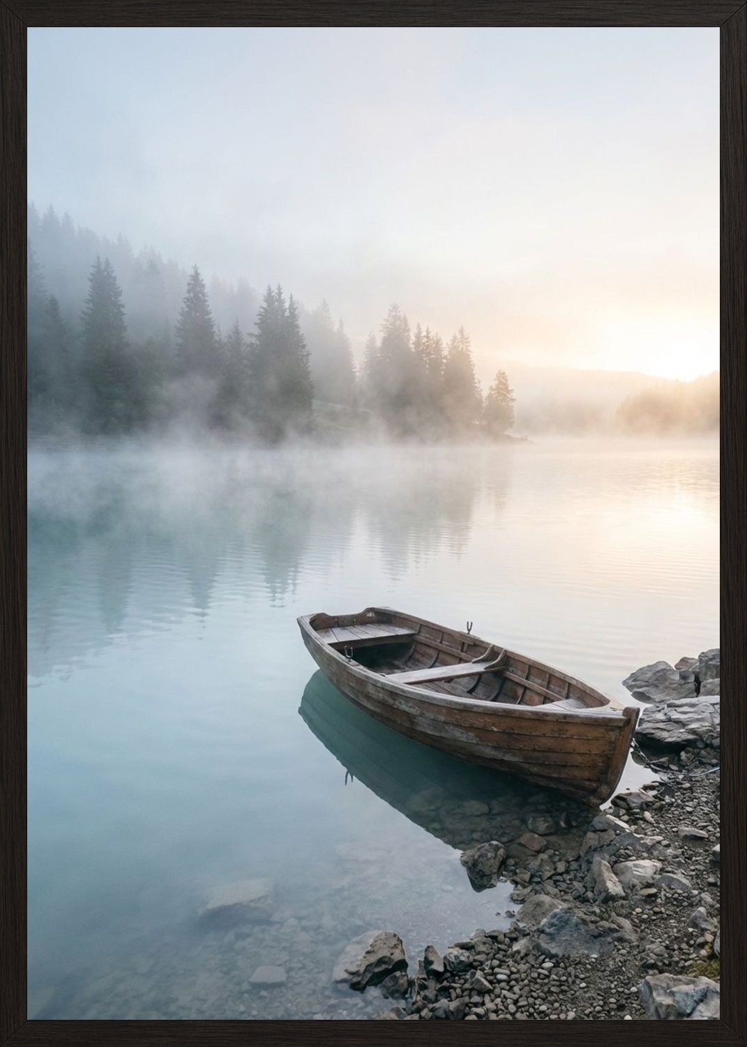 Poster in black frame