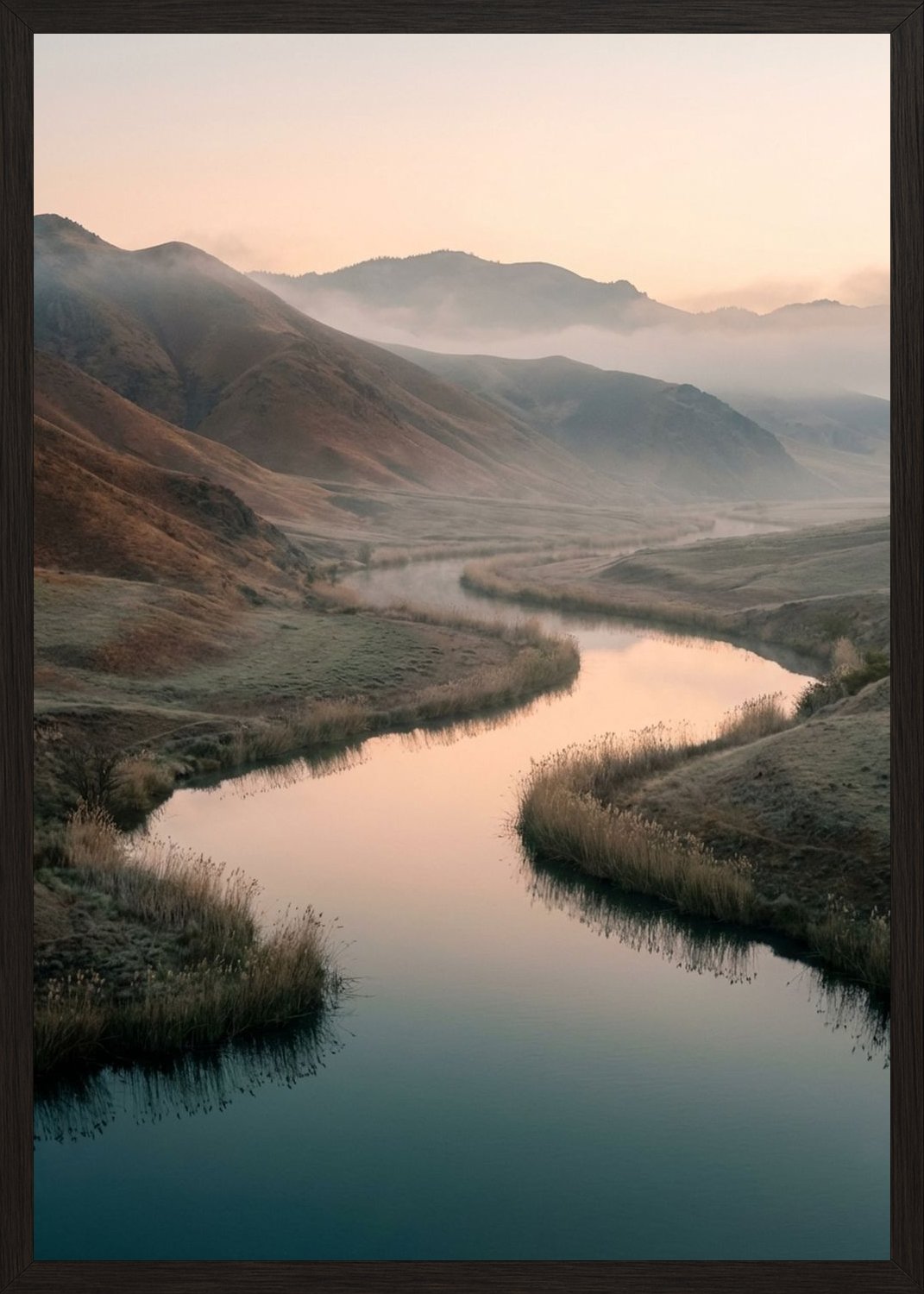 Poster in black frame
