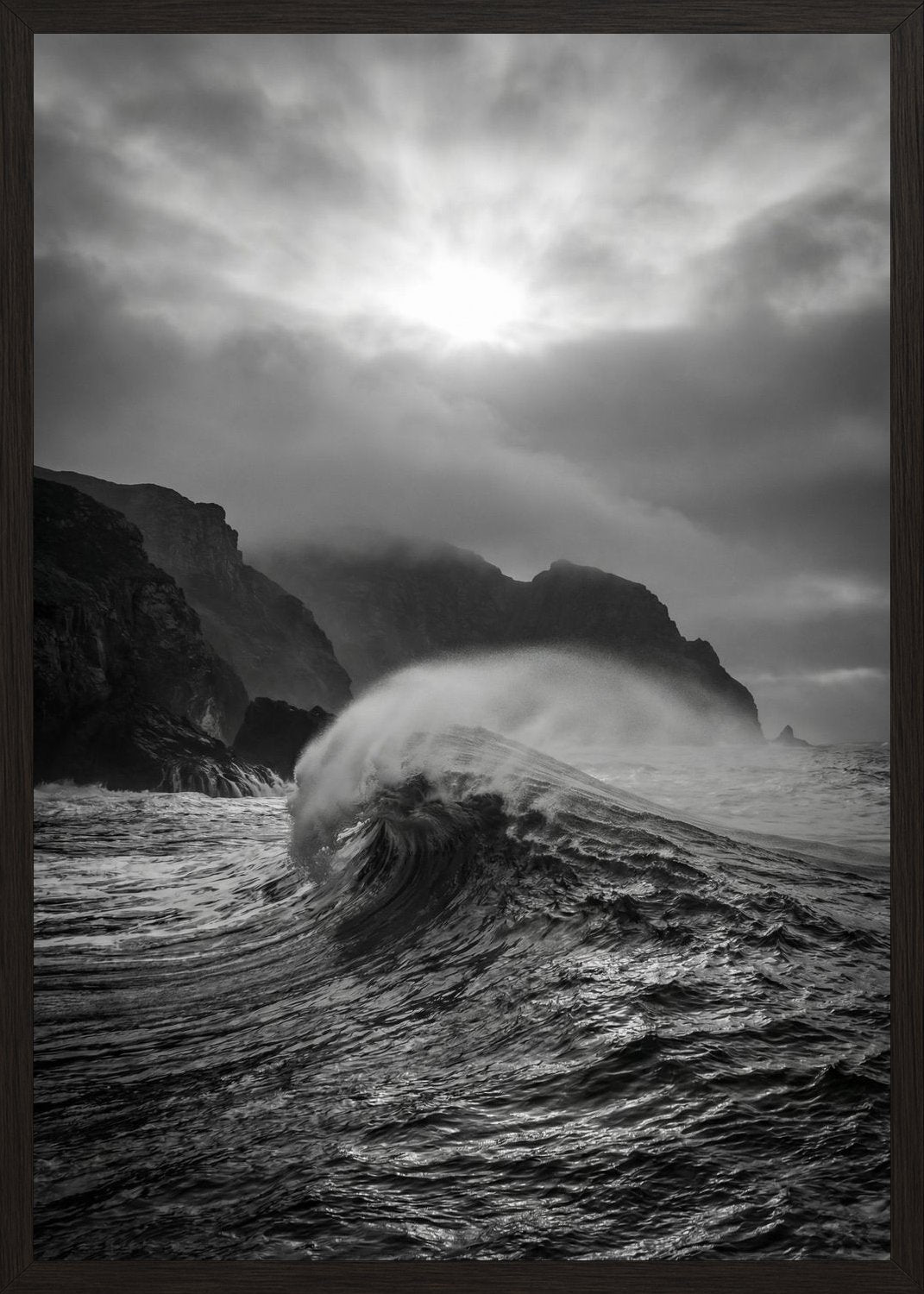 Poster in black frame