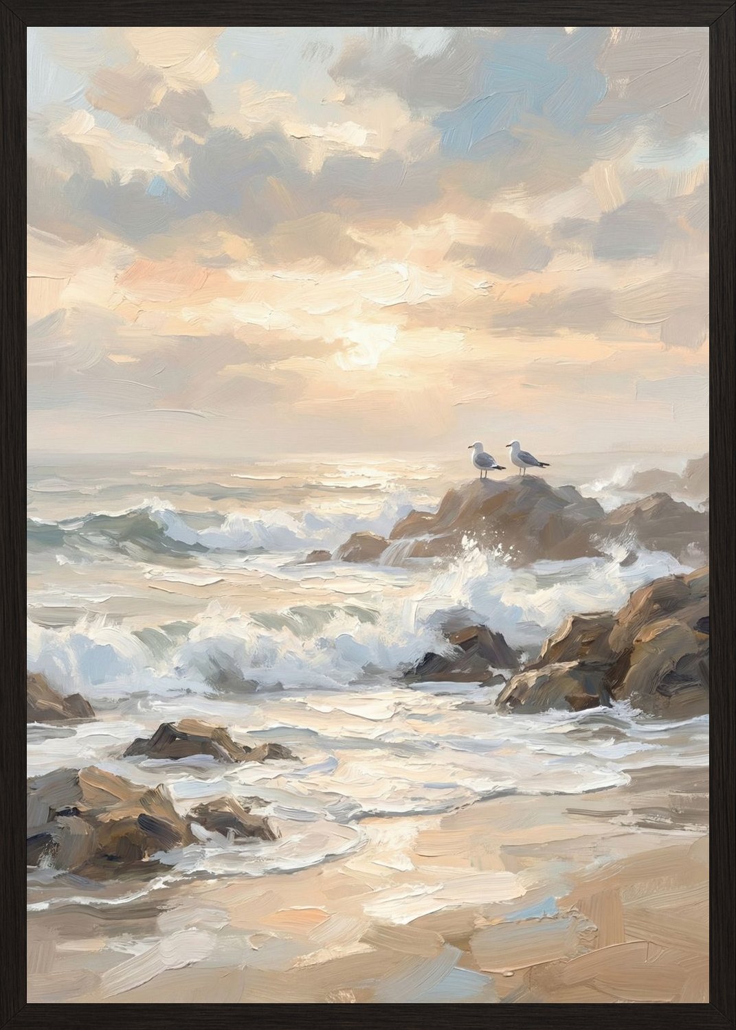 Poster in oak frame