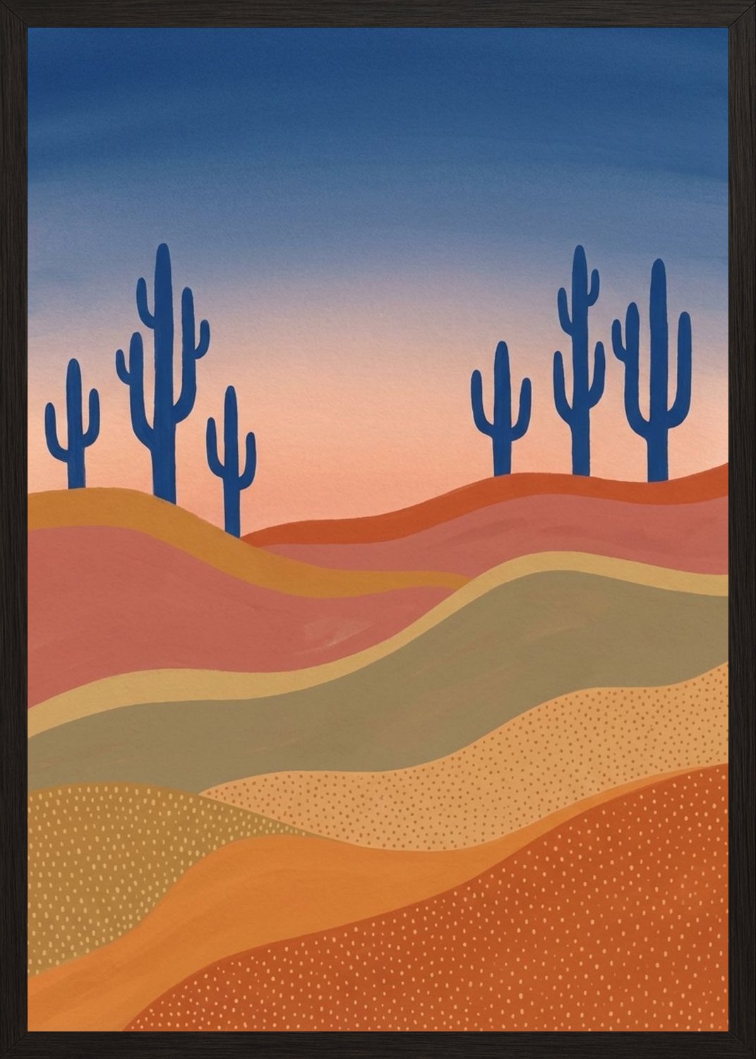 Poster in black frame