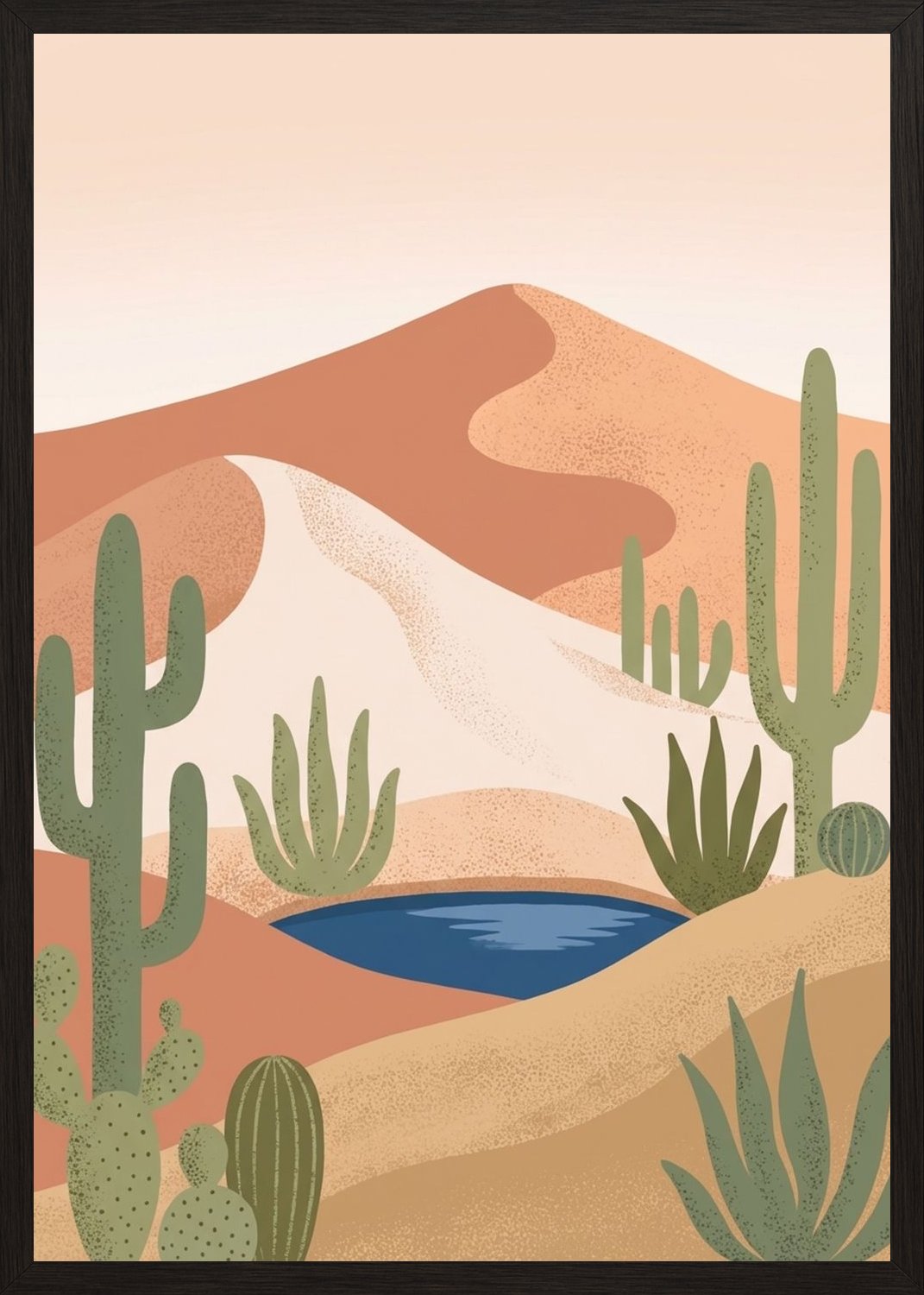 Poster in black frame