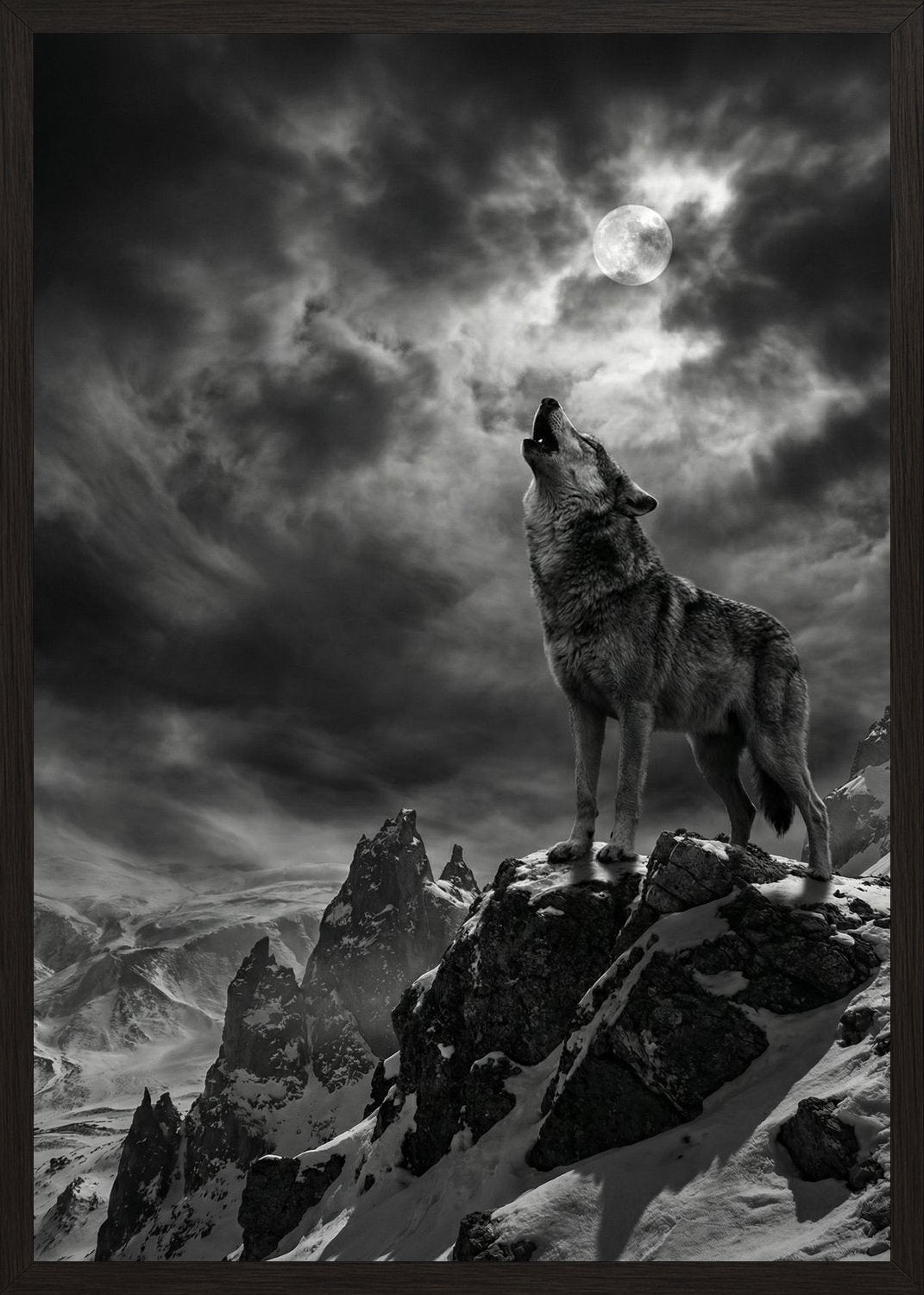 Poster in black frame