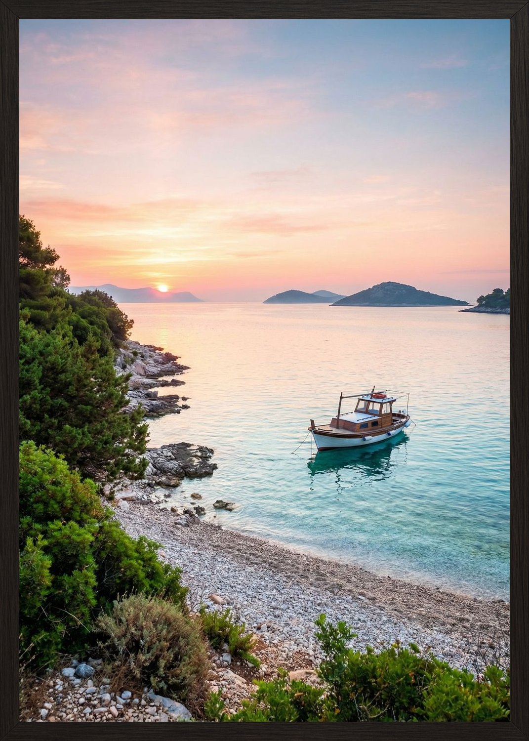 Poster in black frame