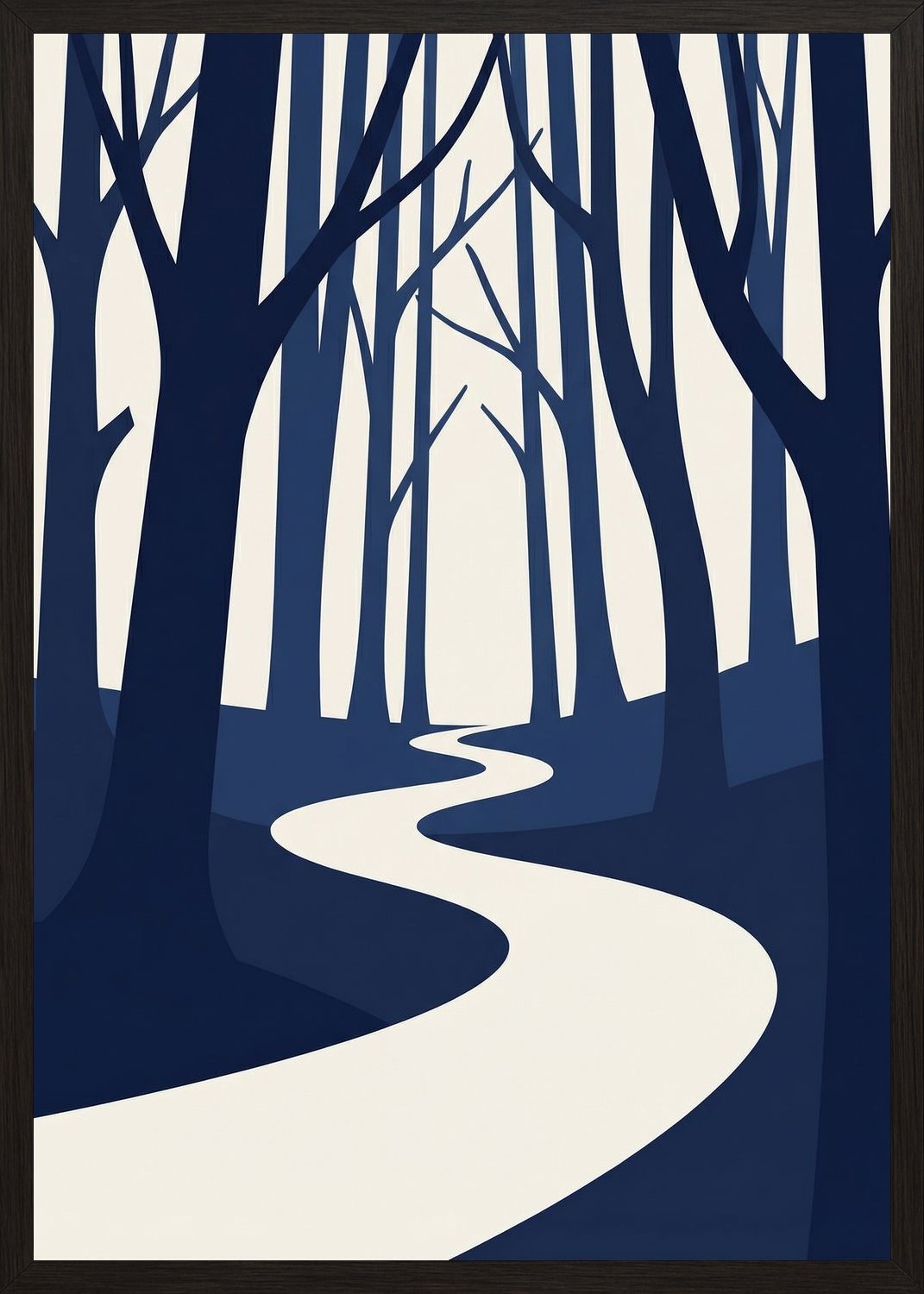 Poster in black frame