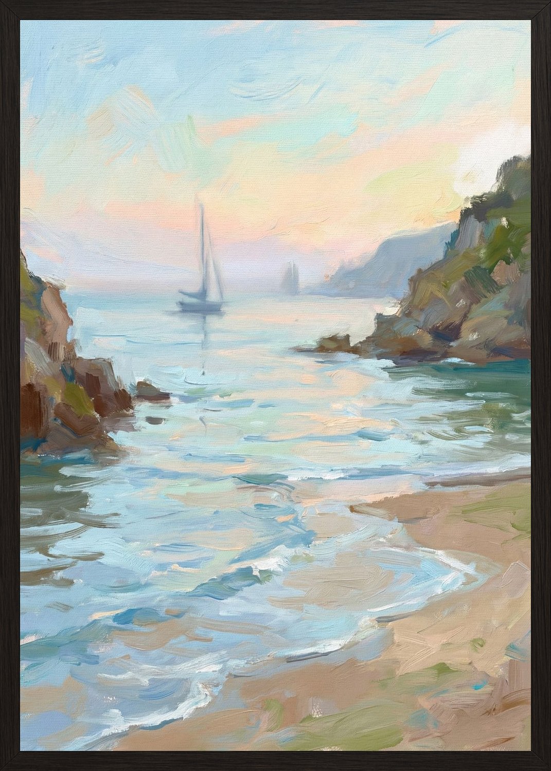 Poster in black frame