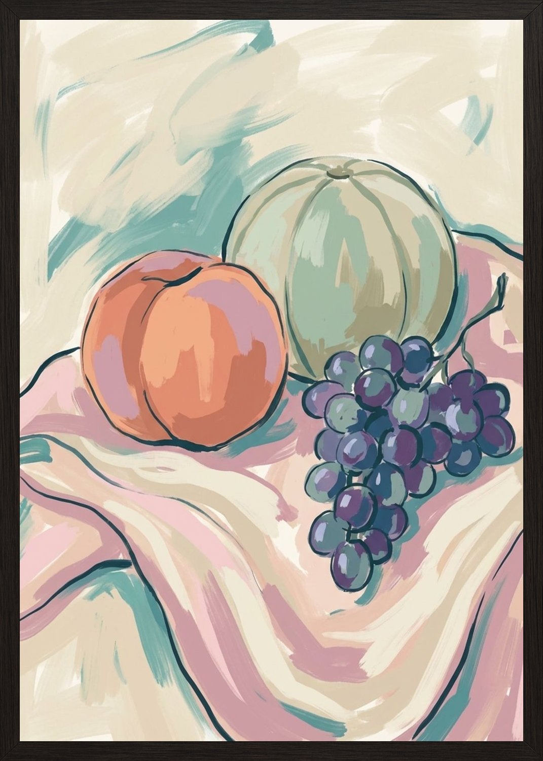 Poster in black frame