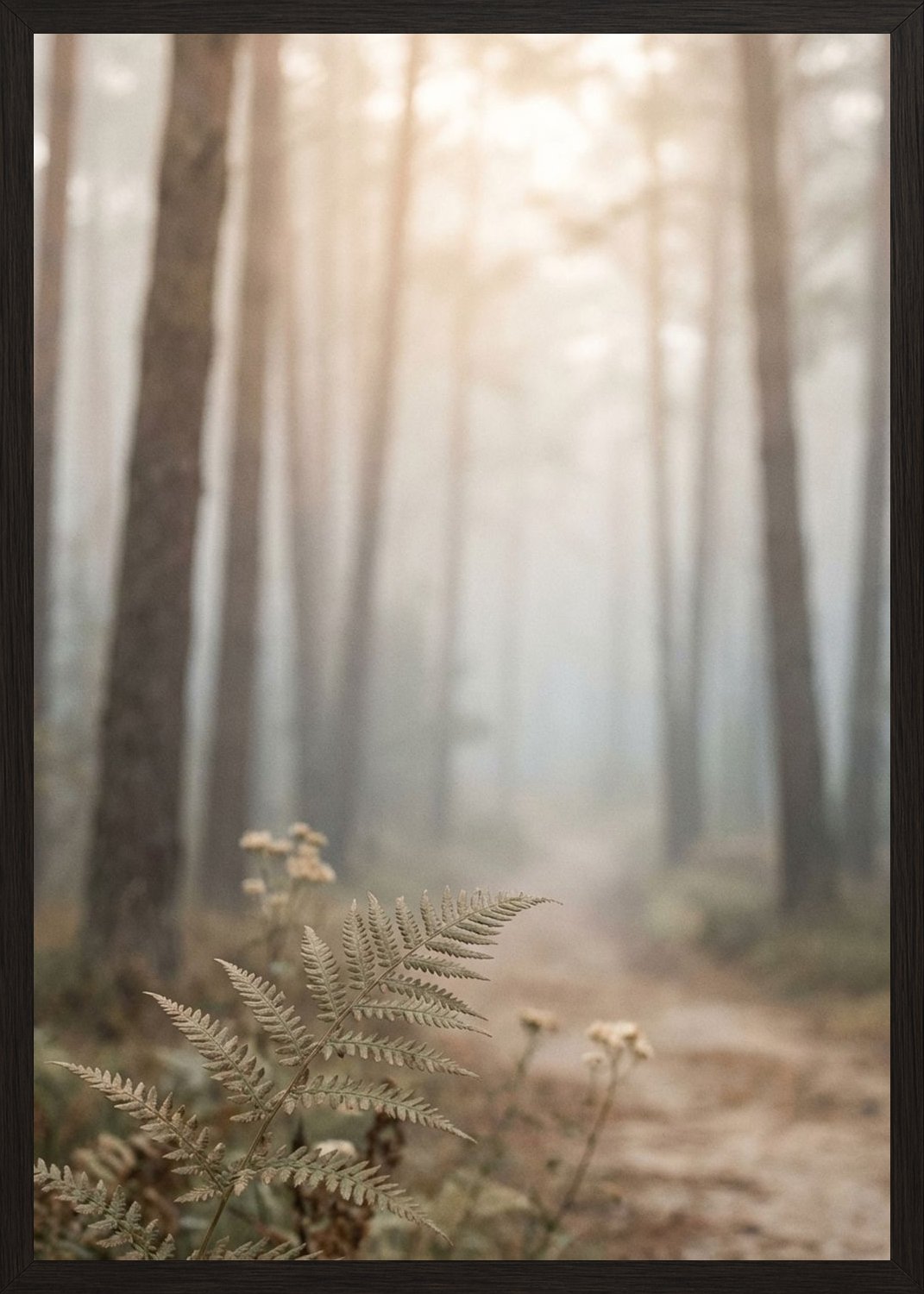 Poster in black frame