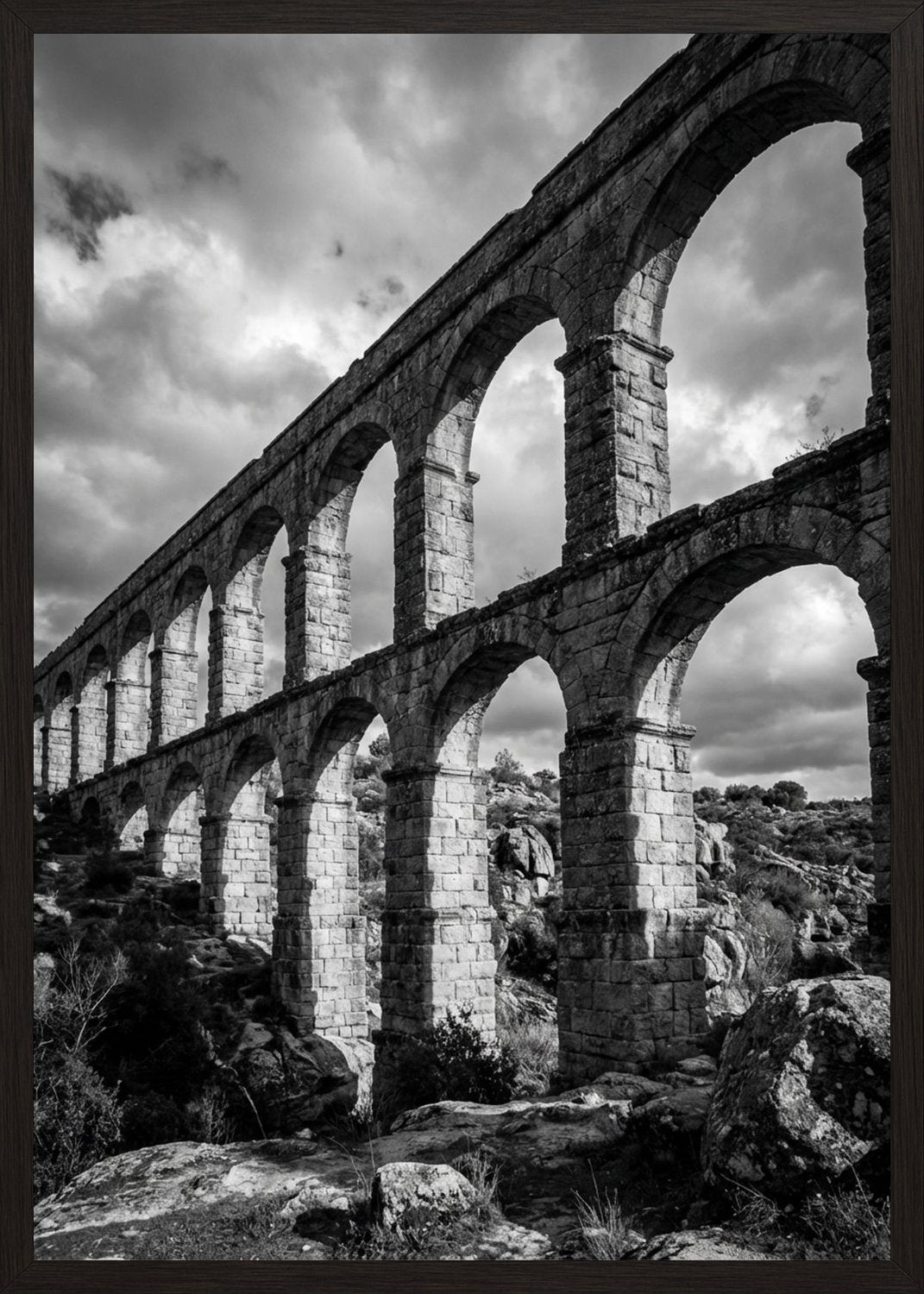 Poster in black frame