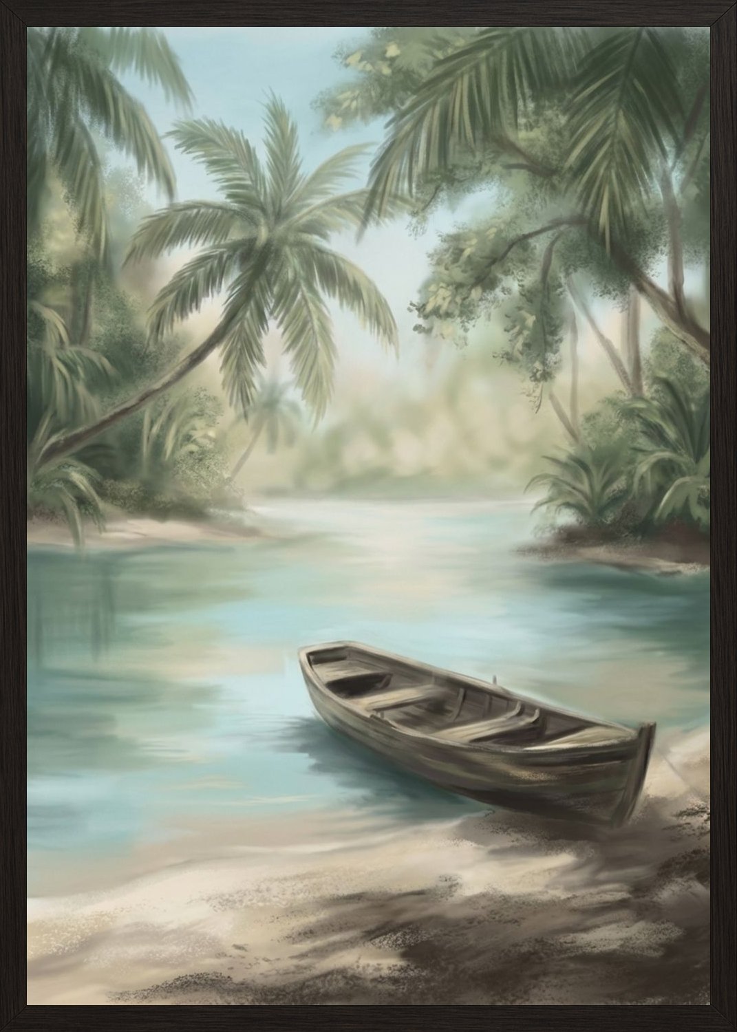 Poster in black frame