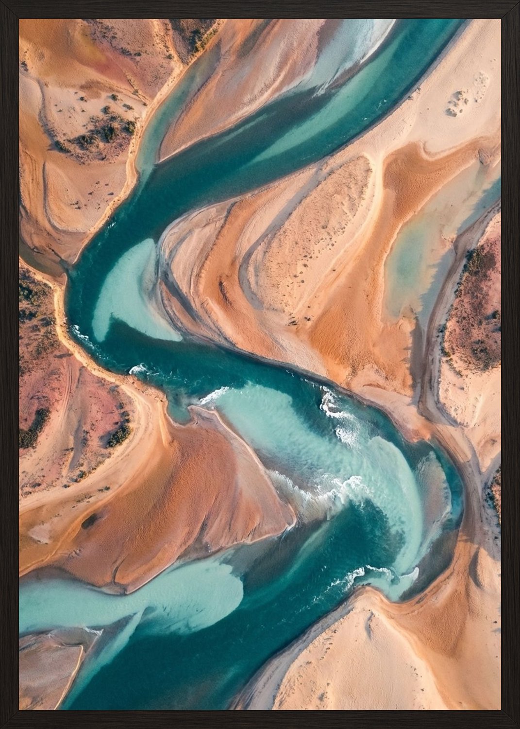 Poster in black frame