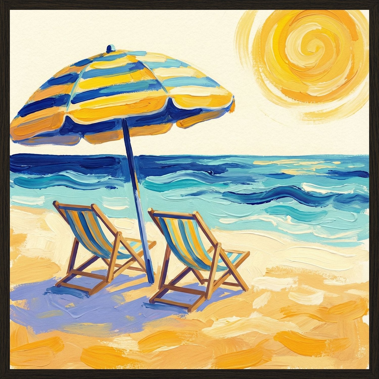 Poster in black frame