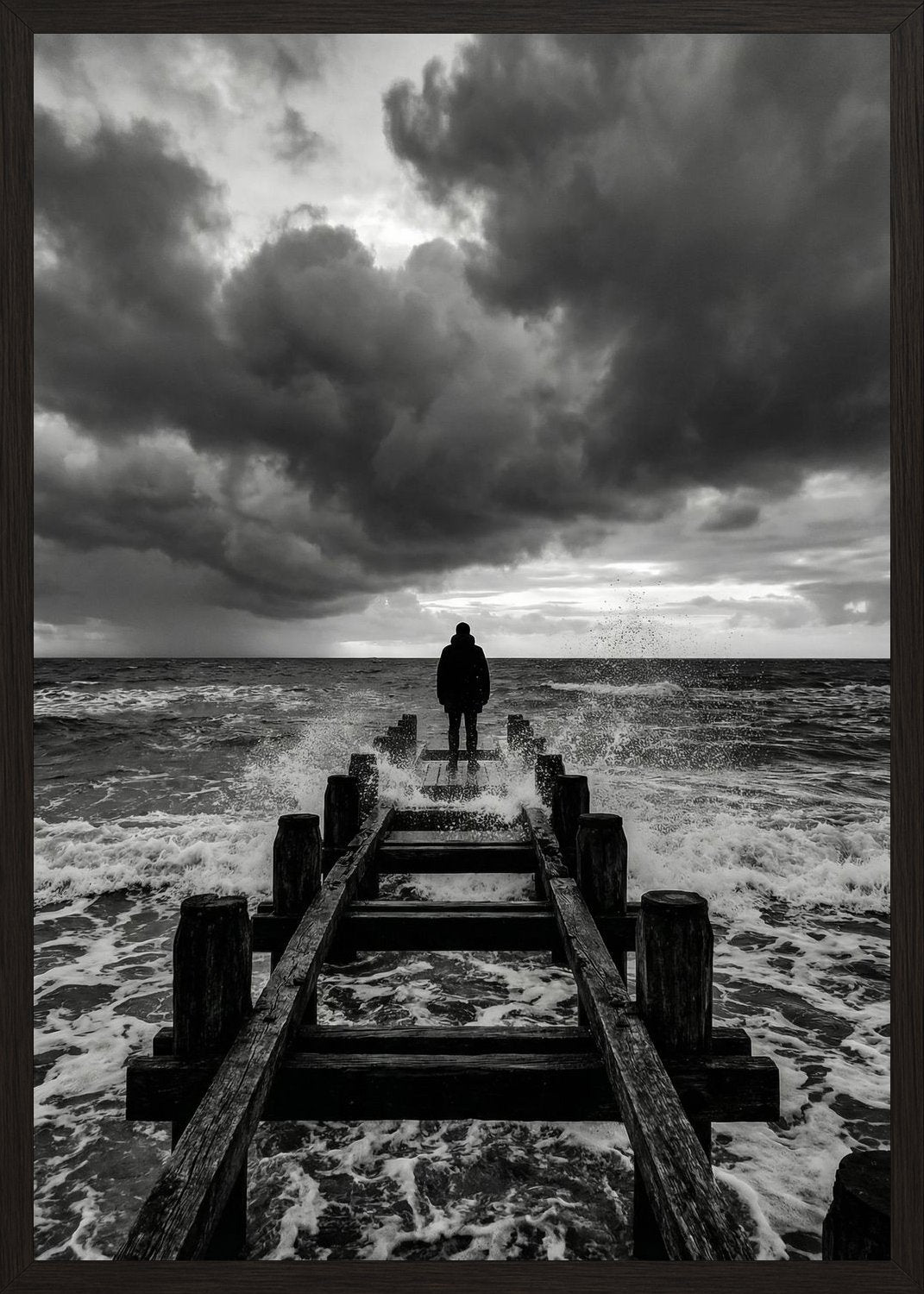 Poster in black frame