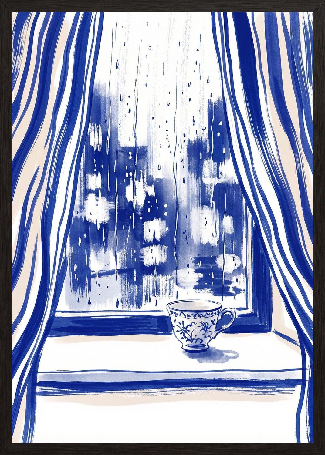 Poster in black frame