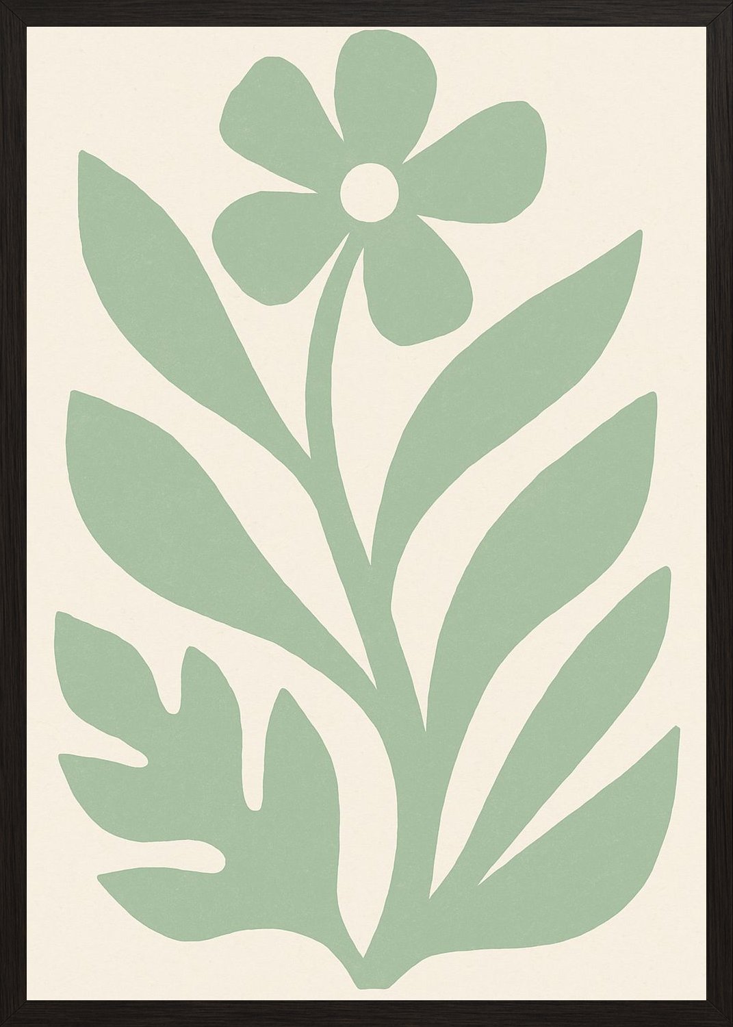 Poster in black frame