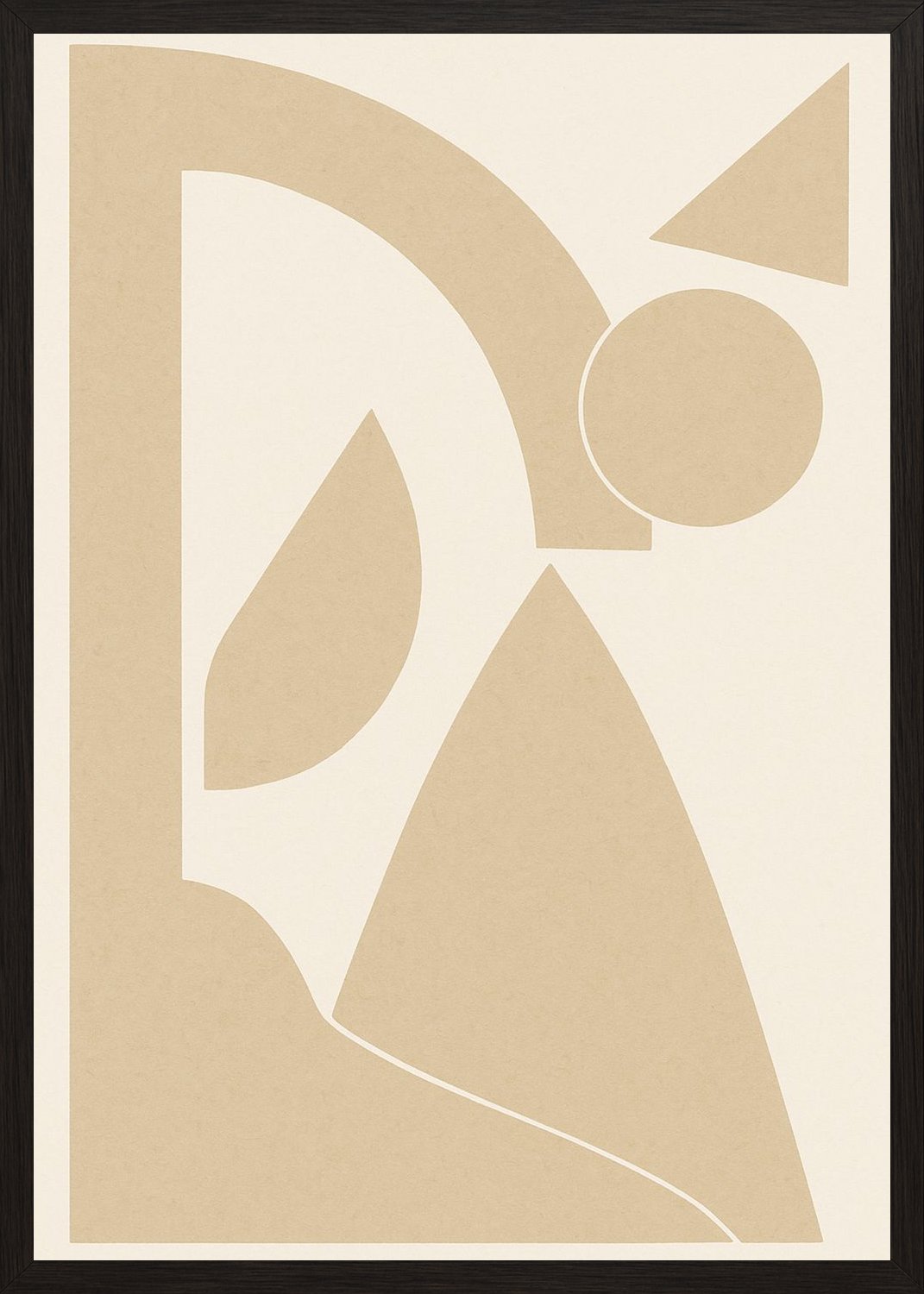 Poster in black frame