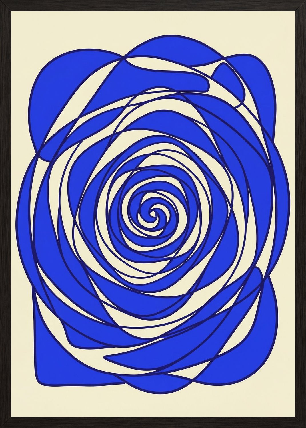 Poster in black frame
