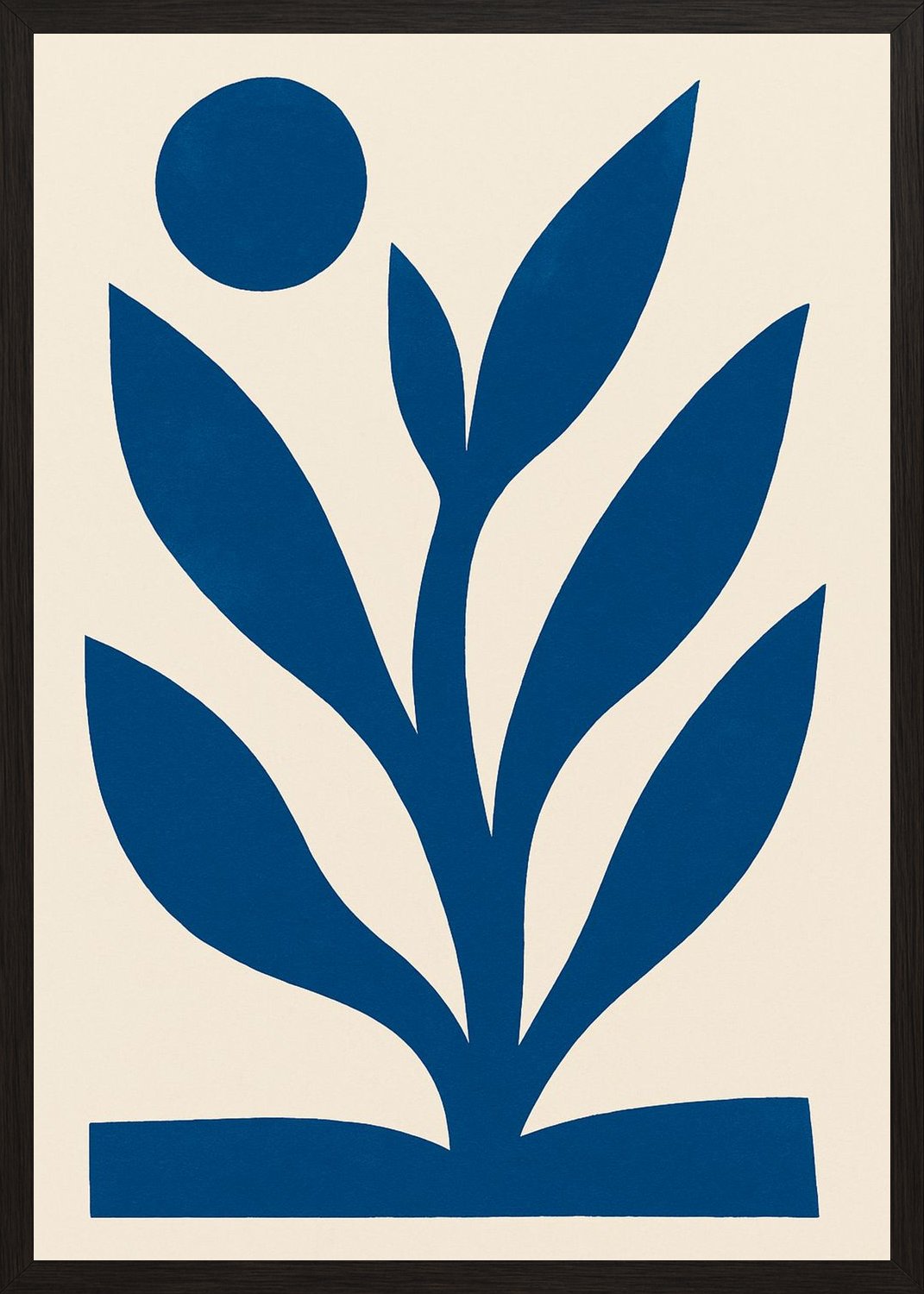 Poster in black frame