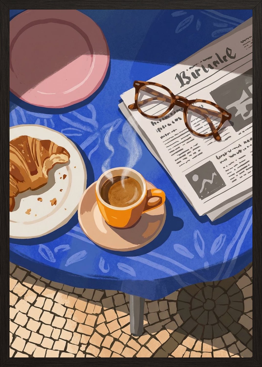 Poster in oak frame