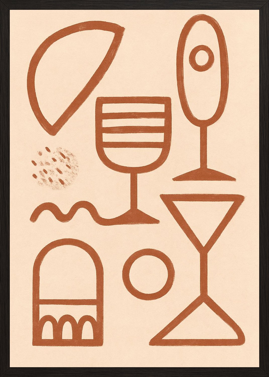 Poster in black frame
