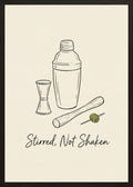 Poster in black frame