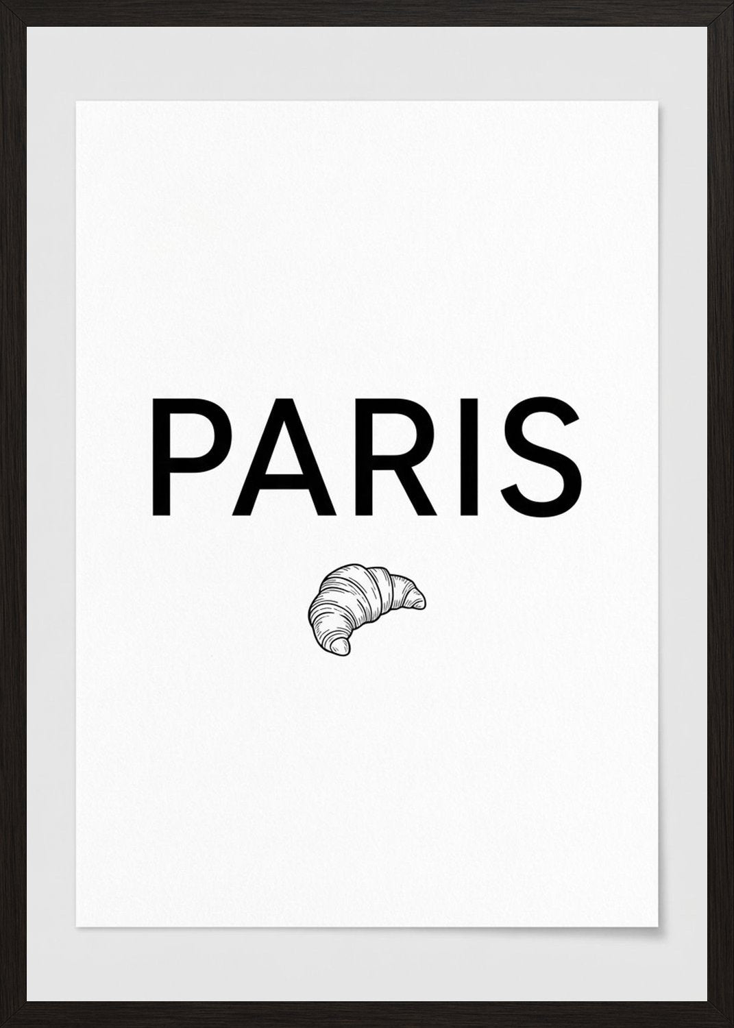 Poster in black frame