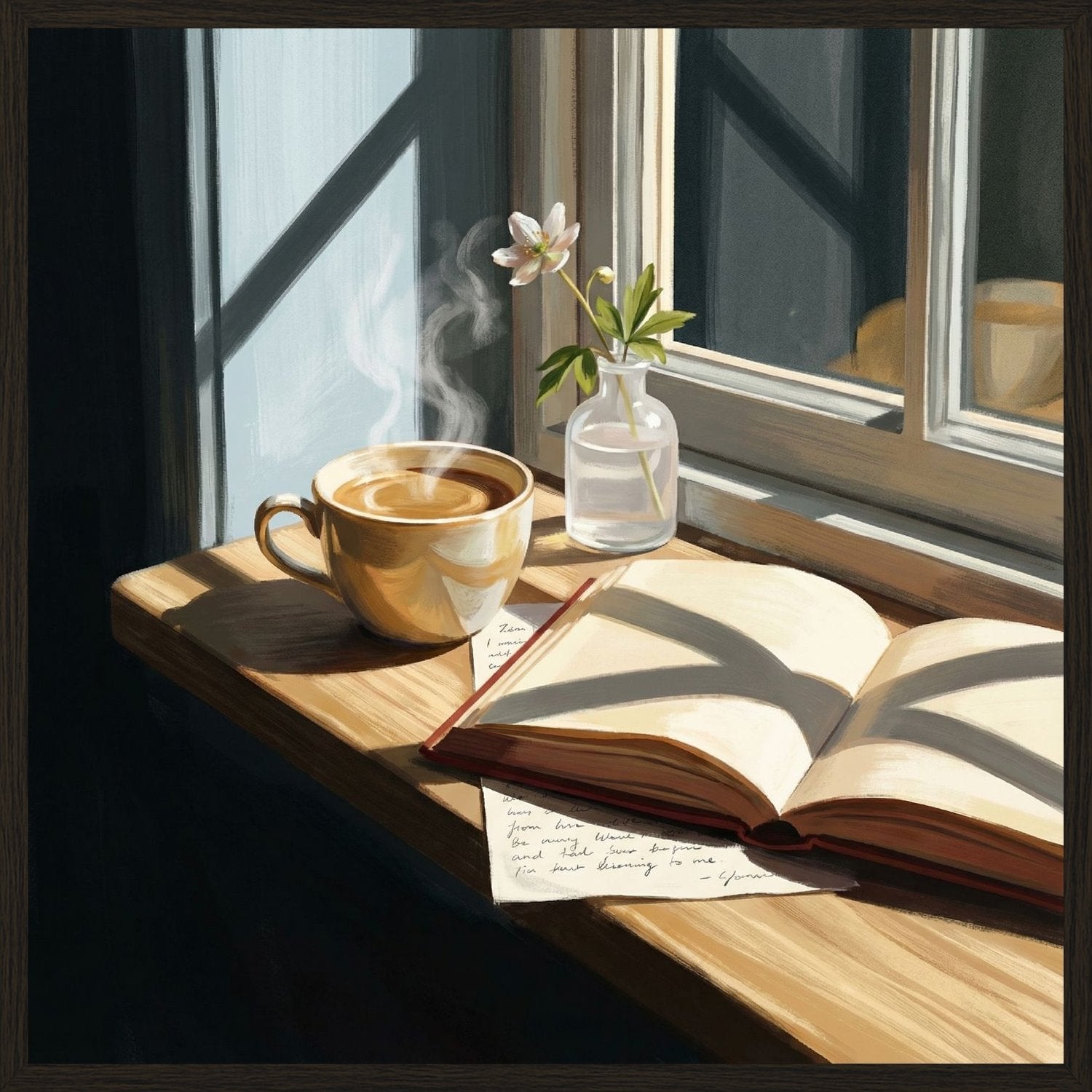 Poster in oak frame