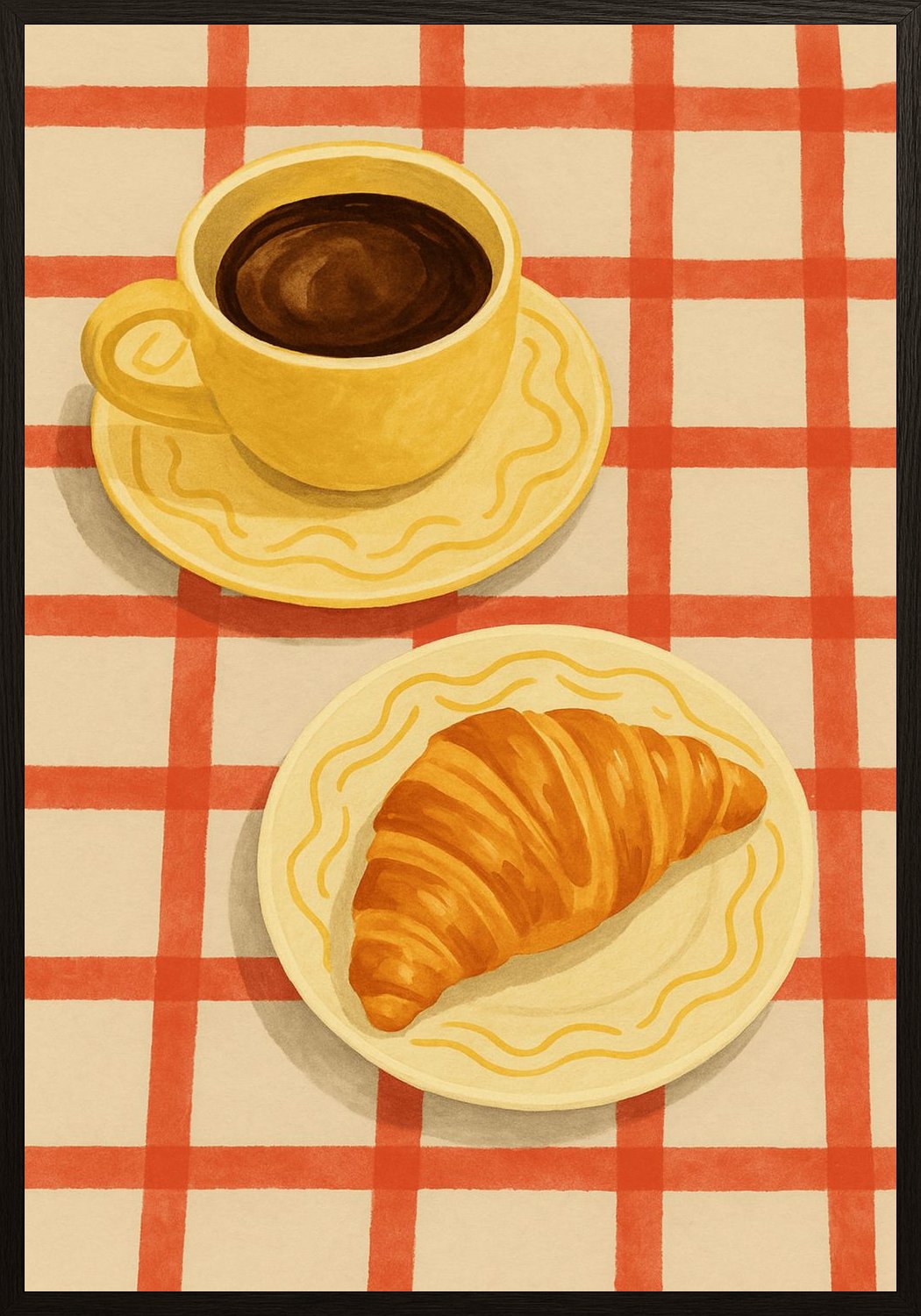 Poster in black frame