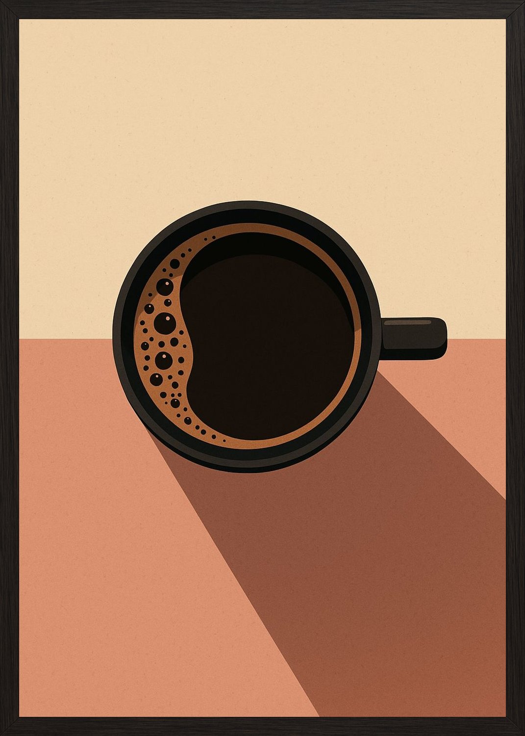 Poster in black frame