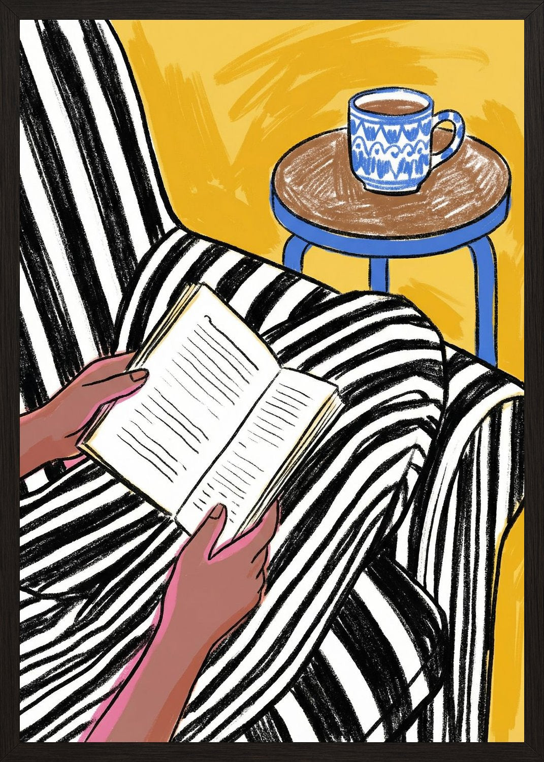 Poster in black frame