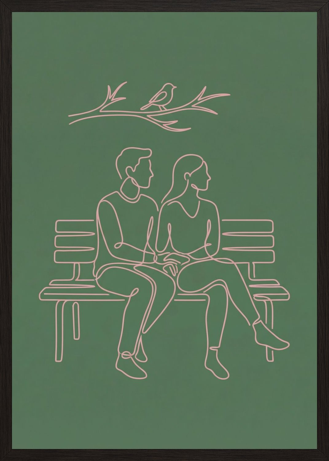 Poster in black frame