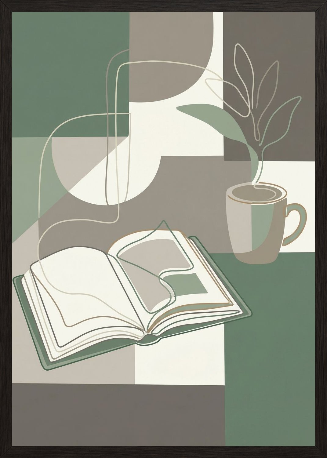 Poster in oak frame