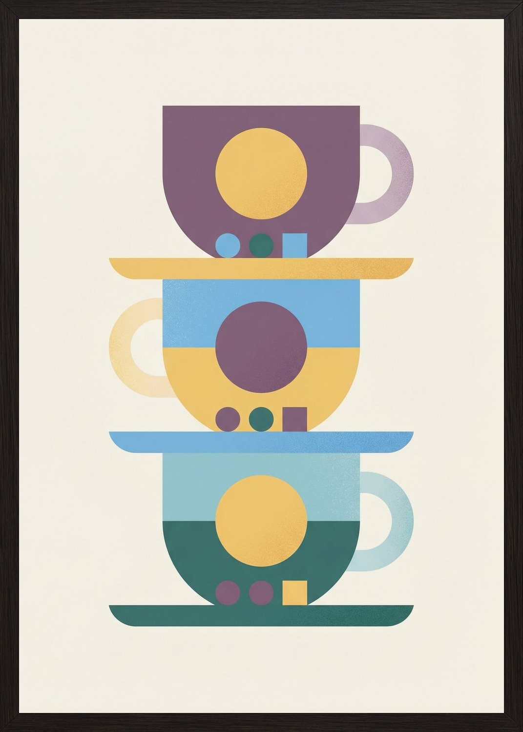 Poster in black frame