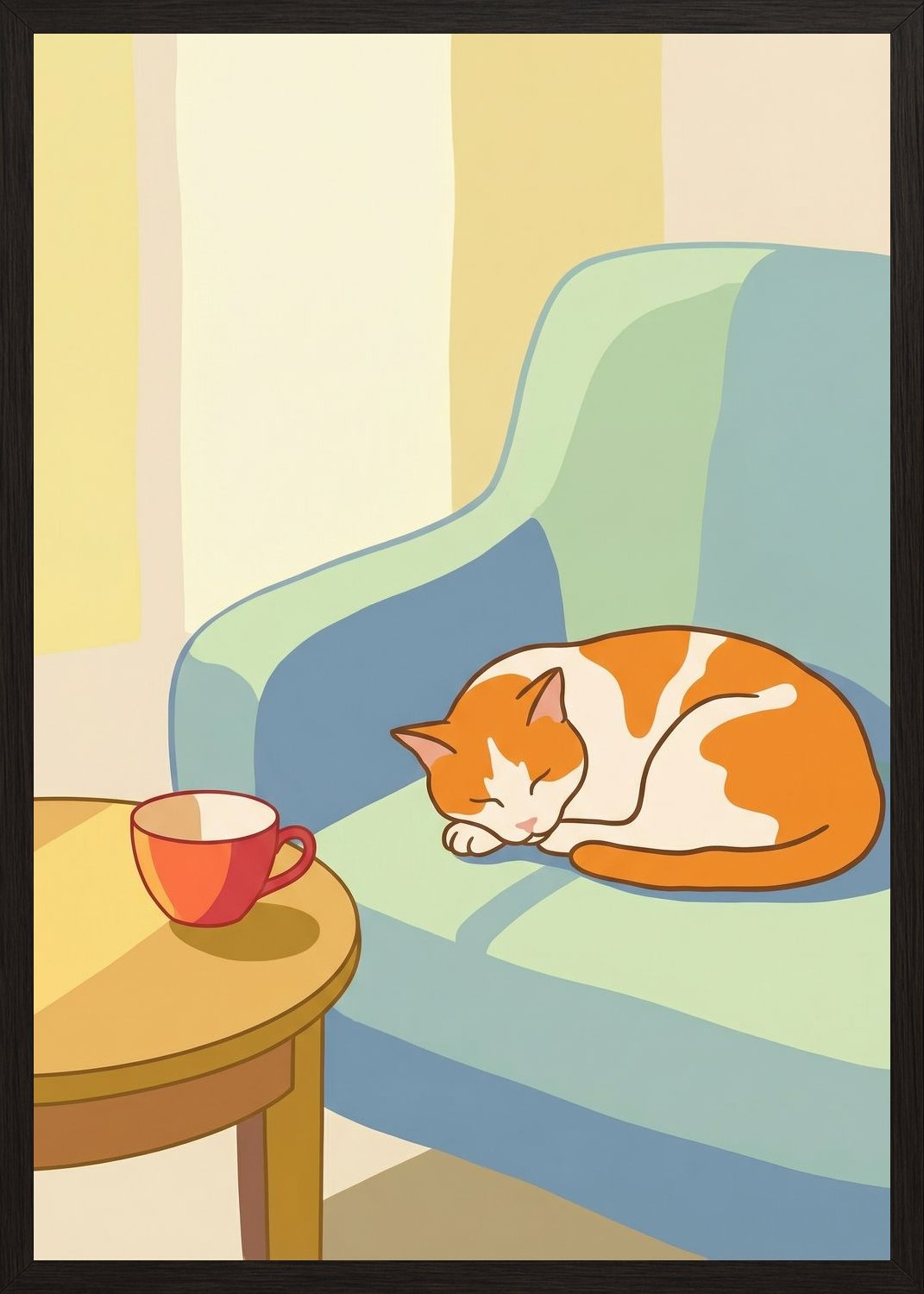 Poster in black frame