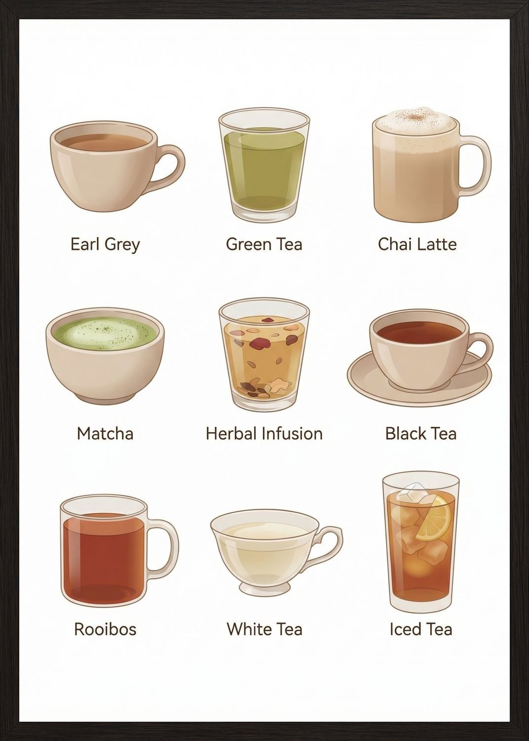 Poster in black frame