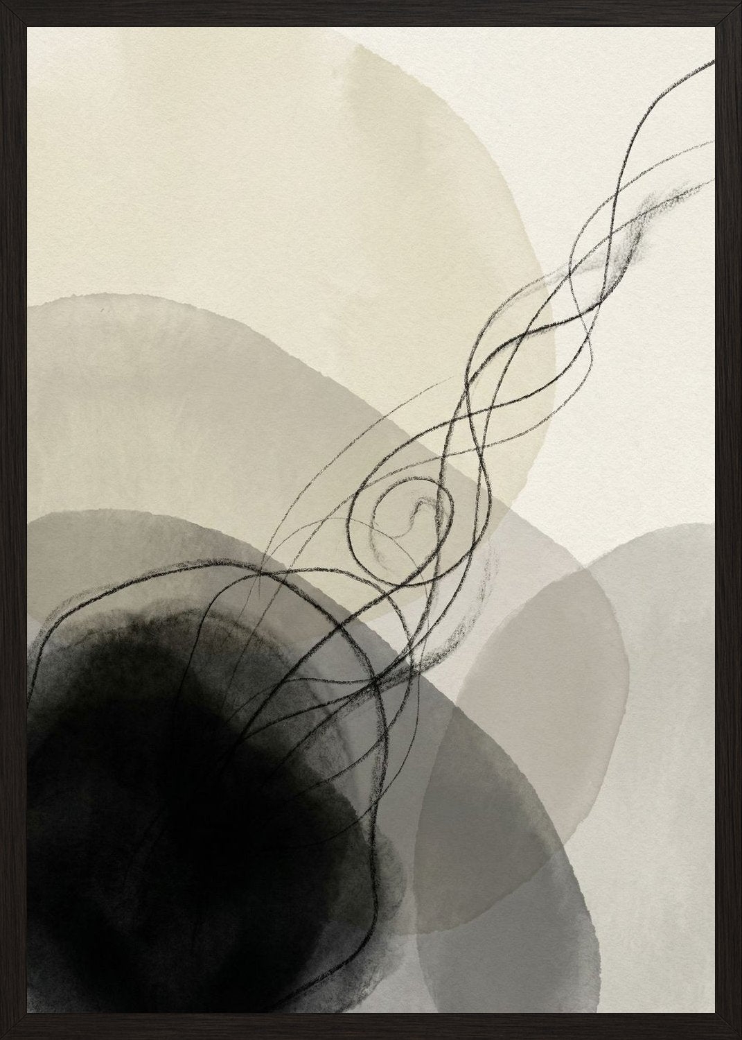 Poster in black frame