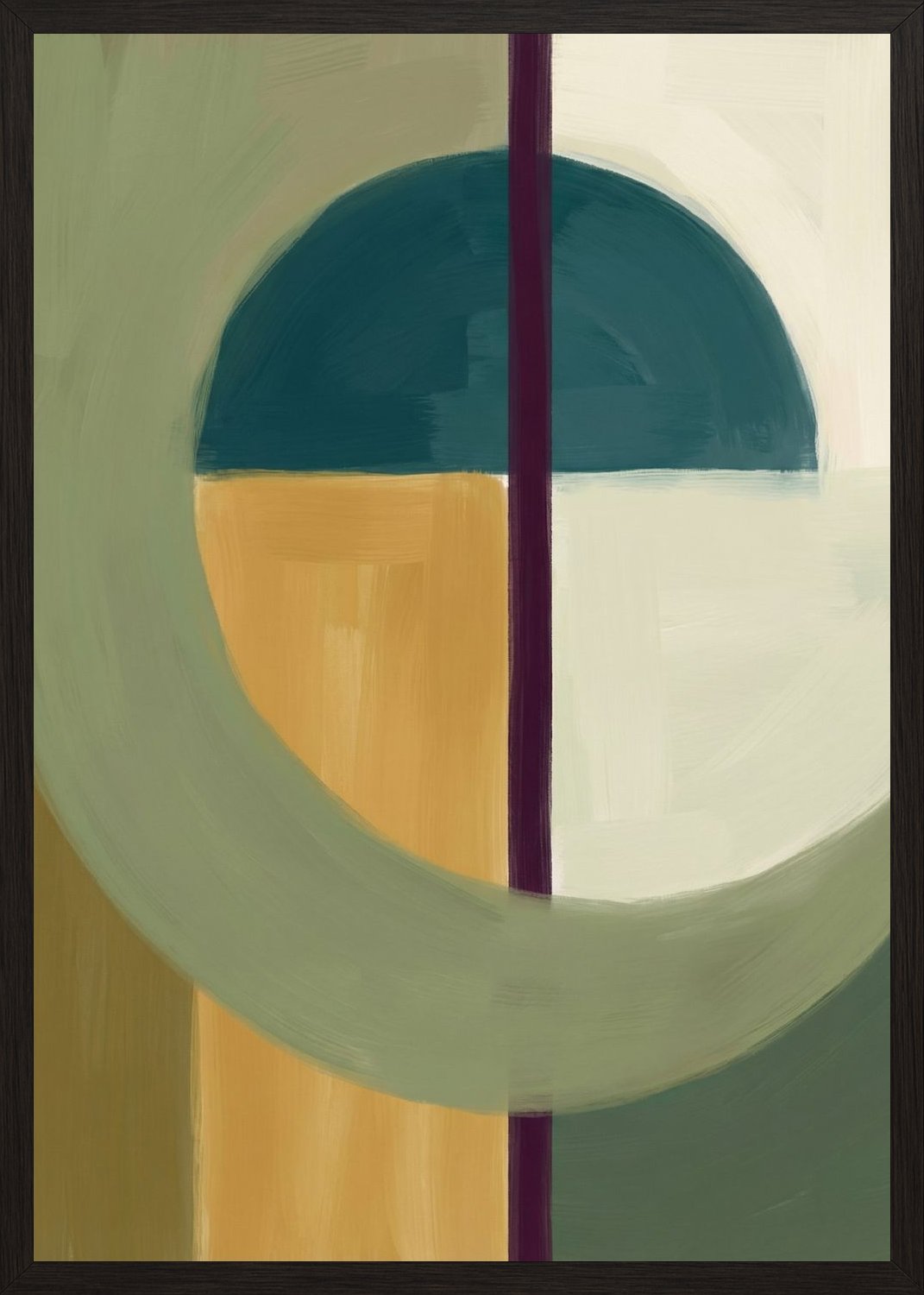 Poster in oak frame