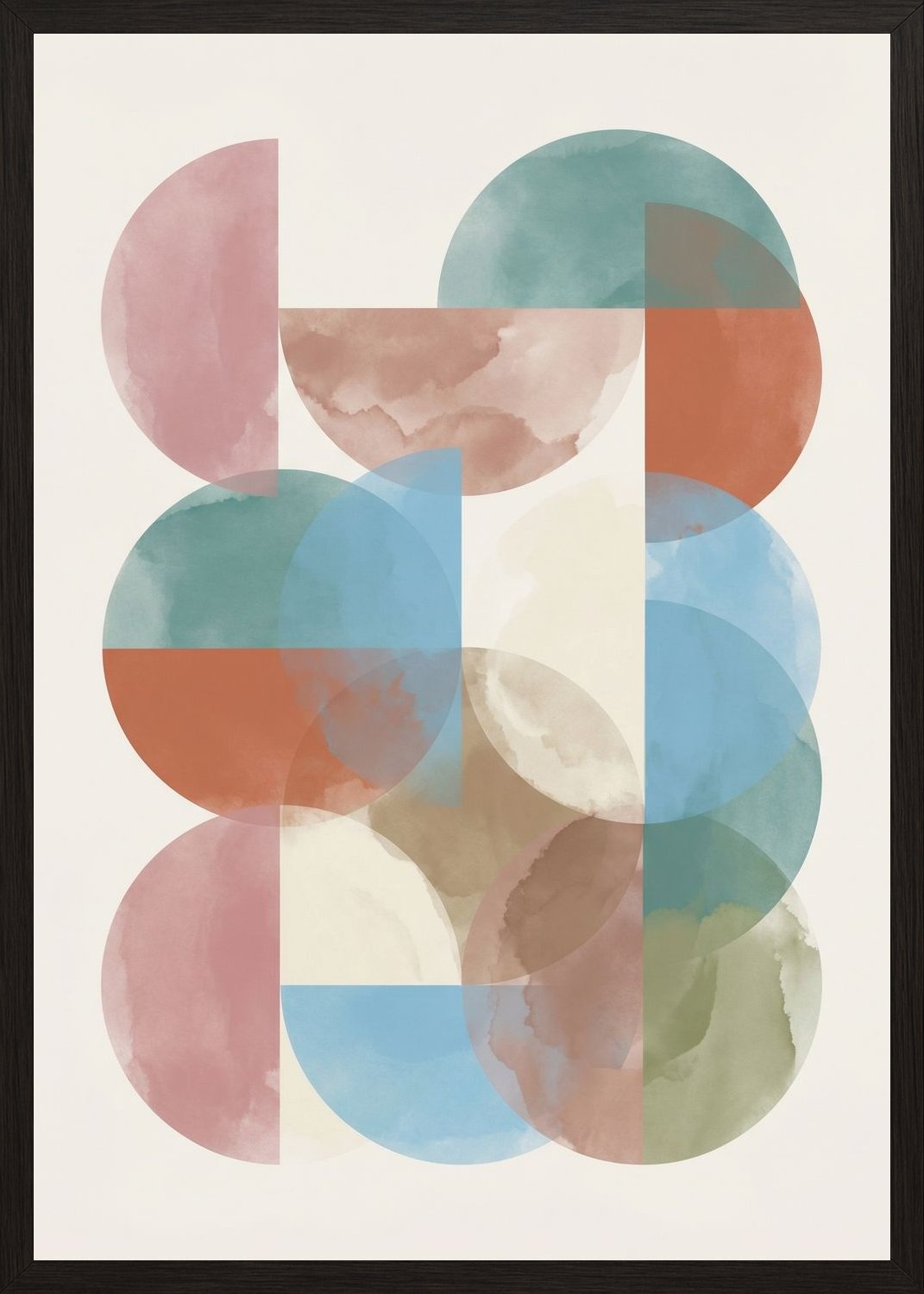 Poster in black frame