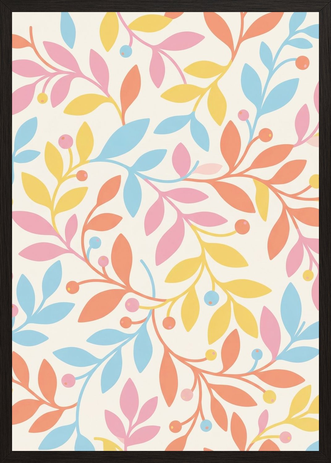 Poster in black frame