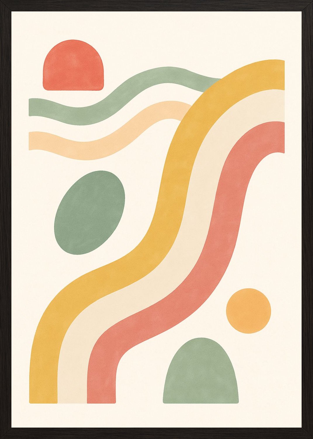 Poster in black frame