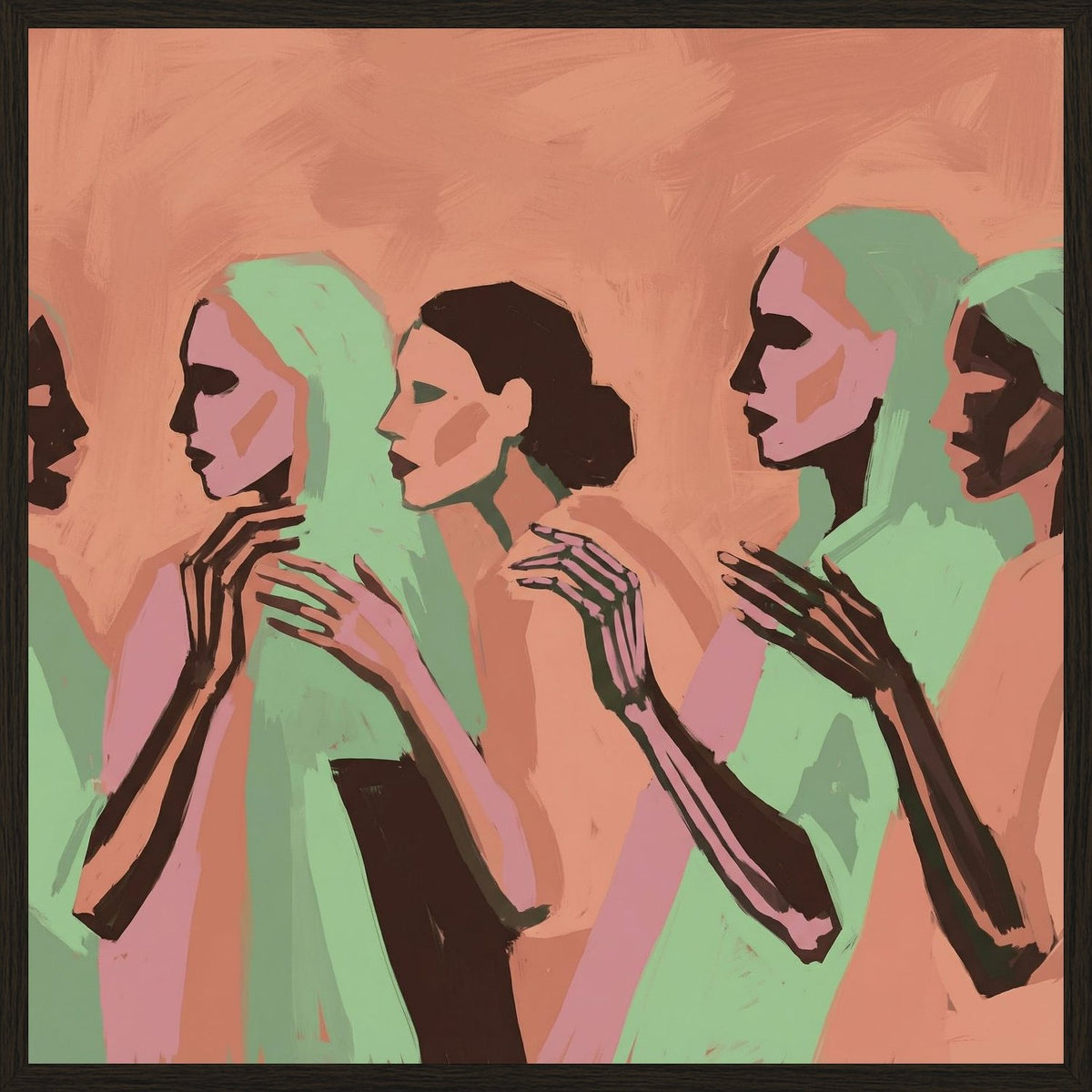 Poster in black frame