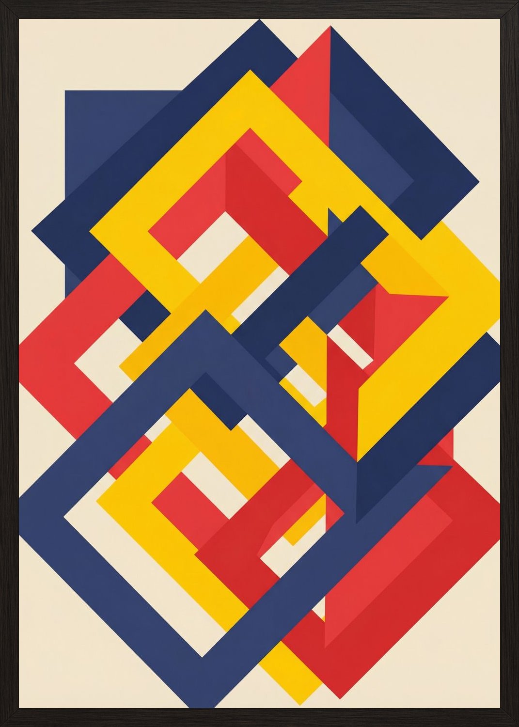 Poster in oak frame