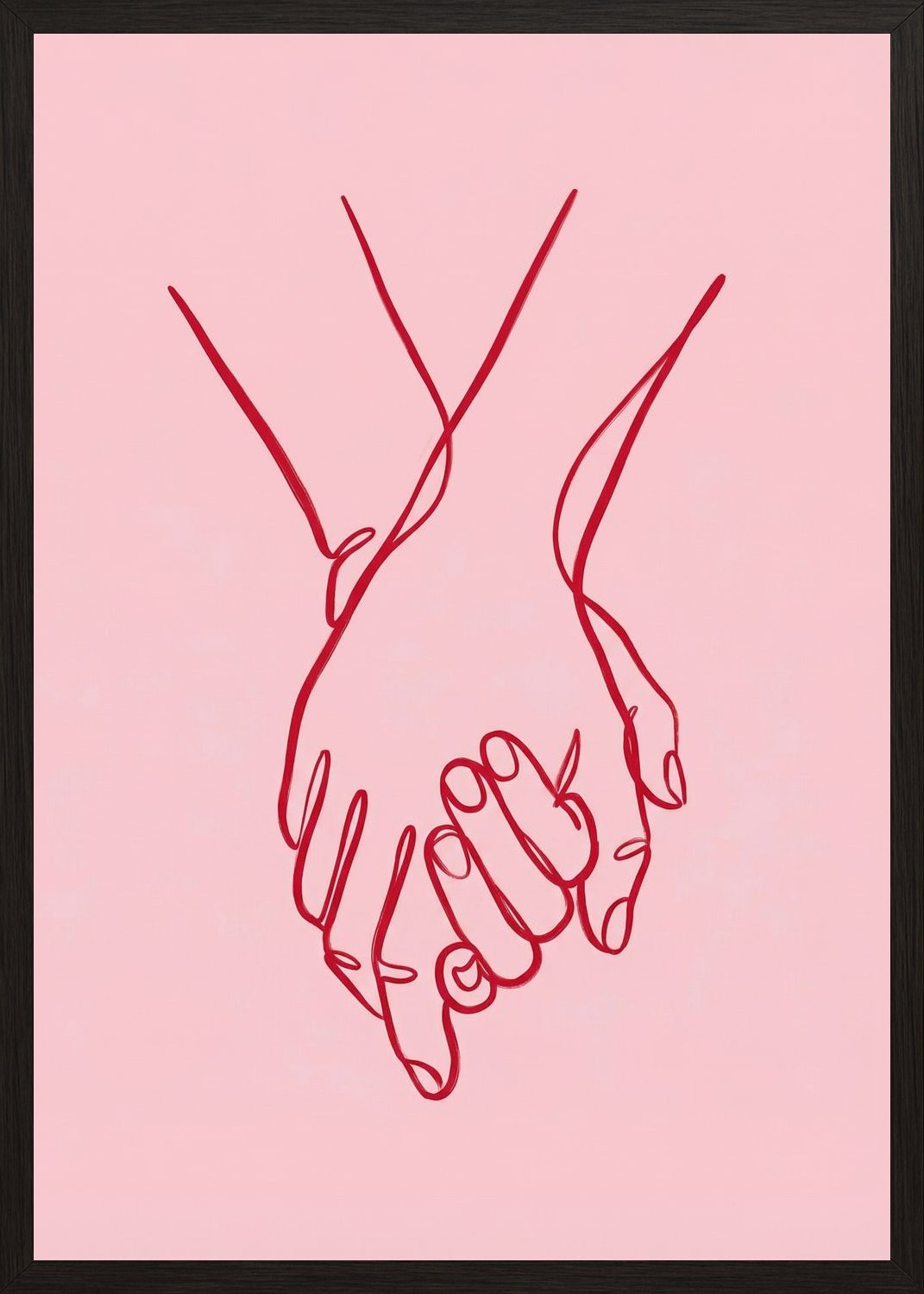 Poster in black frame