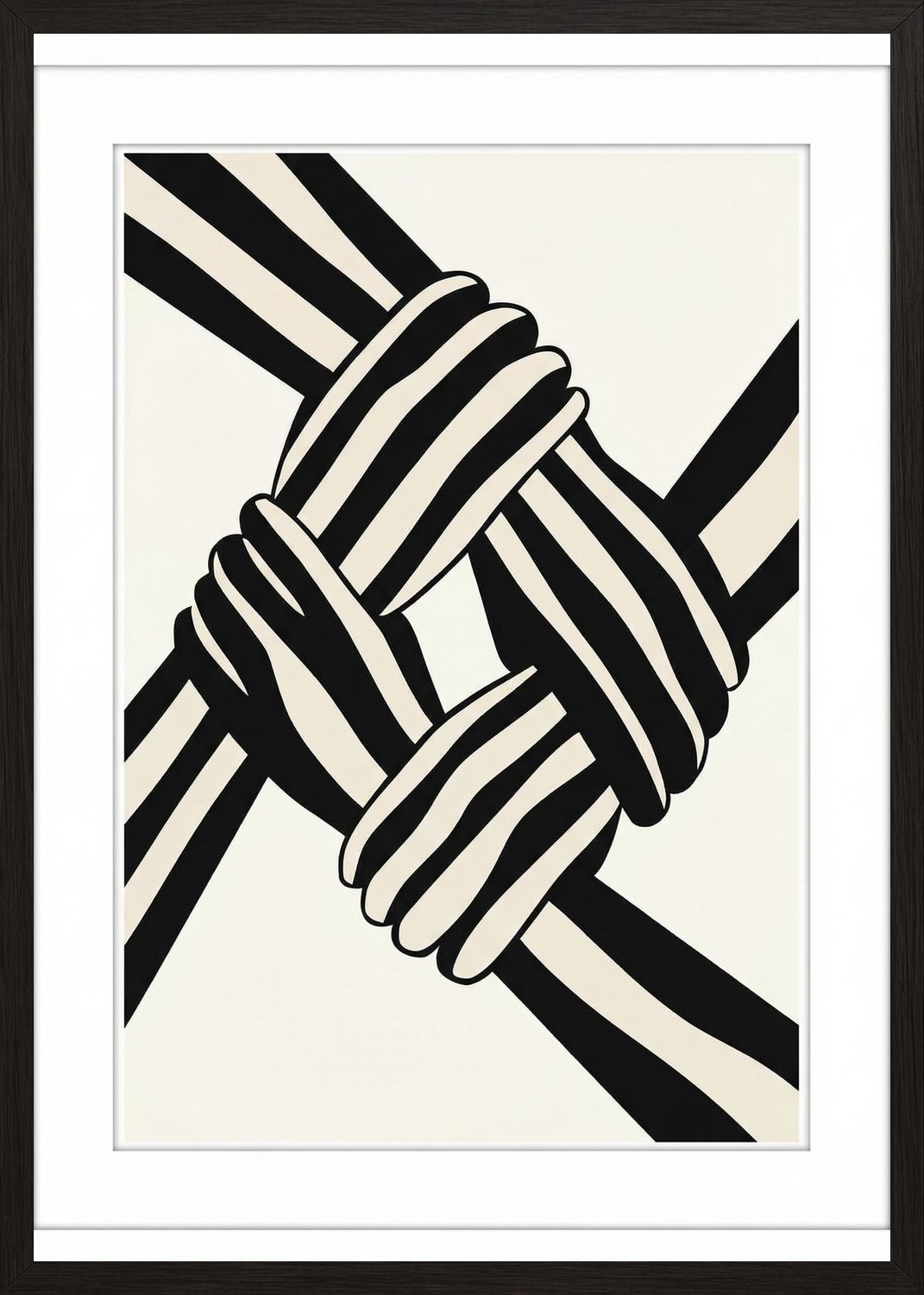 Poster in oak frame