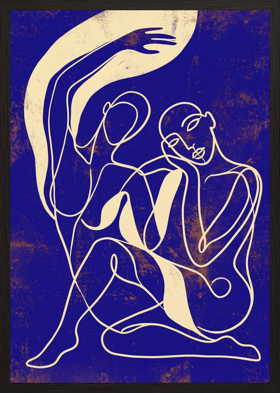 Poster in black frame