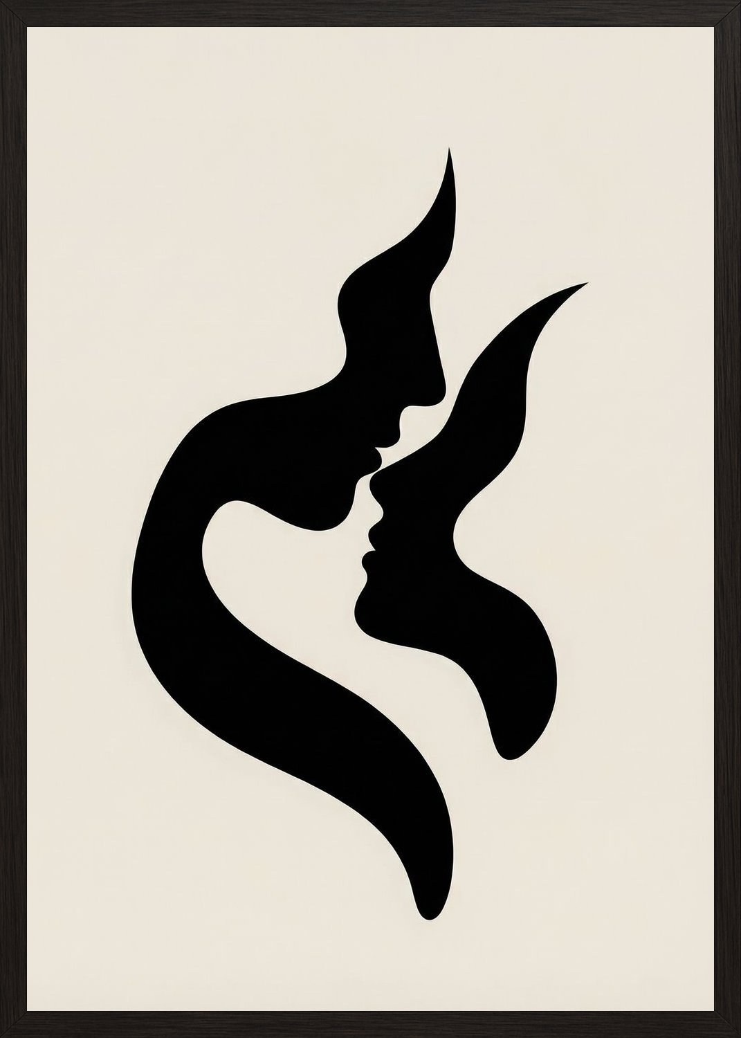 Poster in black frame