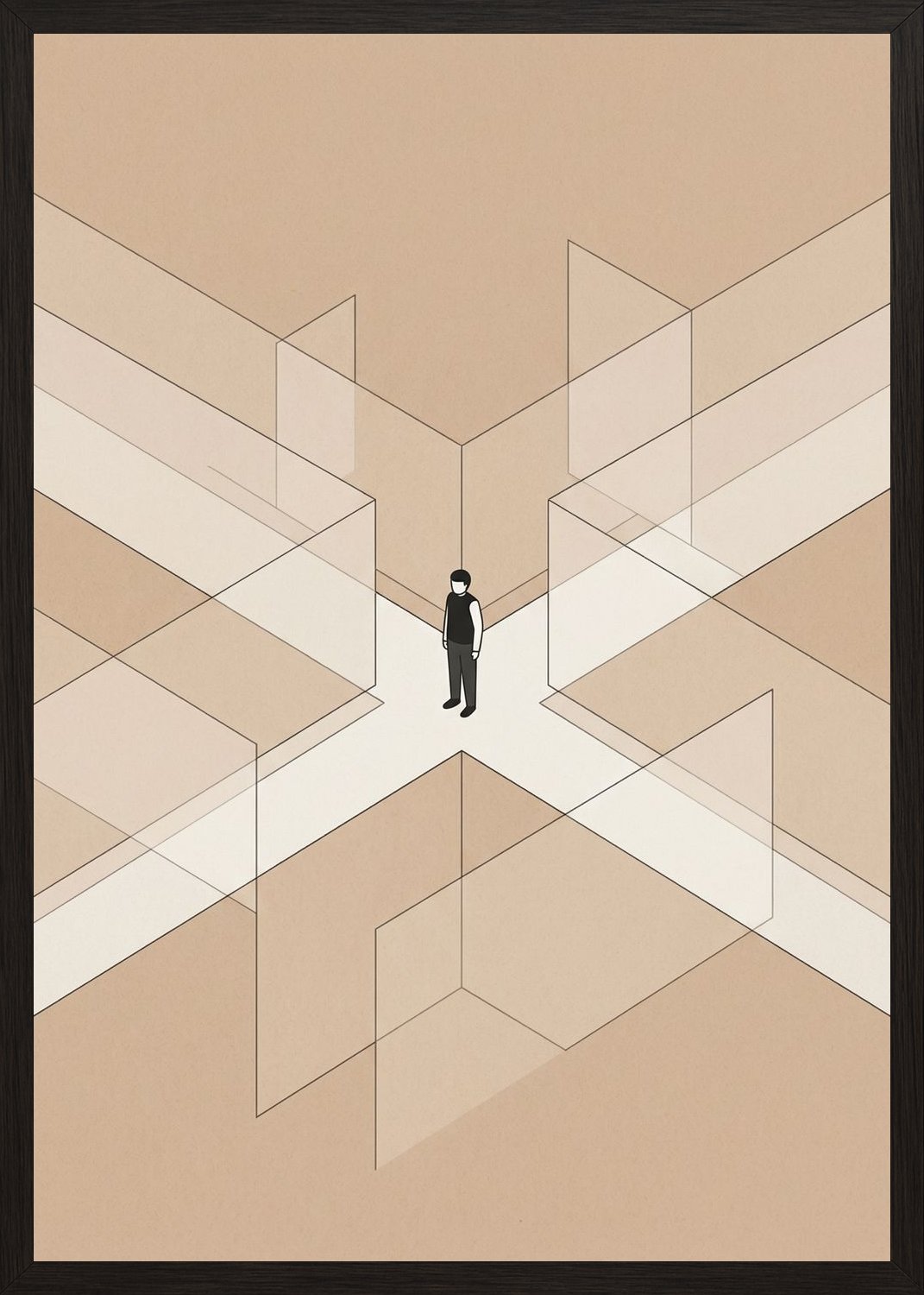 Poster in black frame